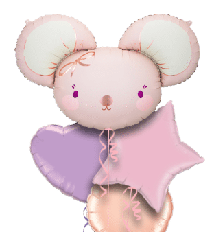 Baby Pink Mouse Balloon