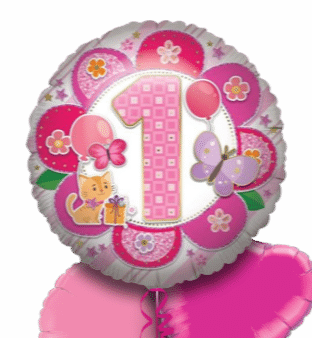 1st Birthday Girl Jumbo Balloon