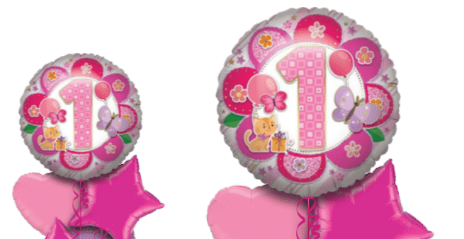 1st Birthday Girl Jumbo Balloon