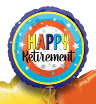 Happy Retirement Stars Balloon