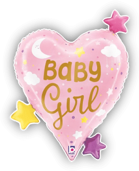 Baby Girl Heart and Stars