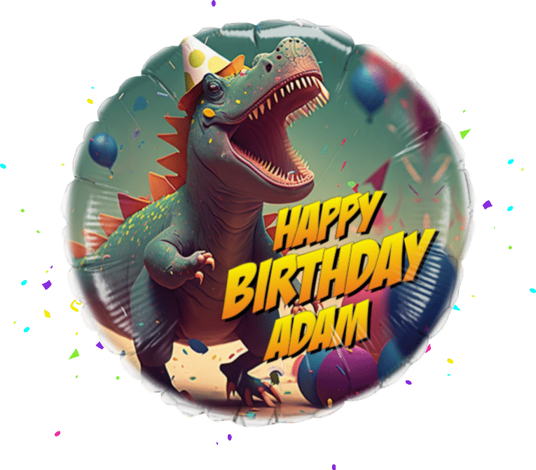 Birthday Dinosaur balloon 