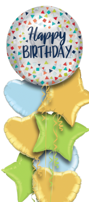 Birthday Confetti Orbz Balloon