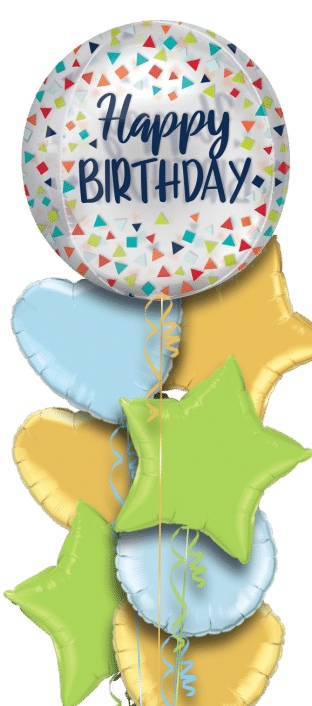 Birthday Confetti Orbz Balloon