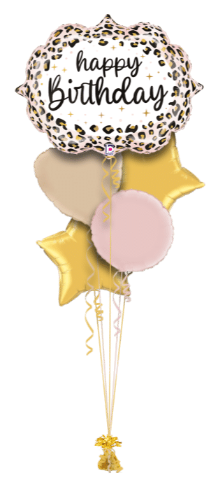 Satin Leopard Birthday Balloon