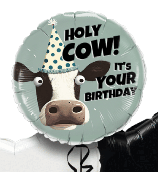 Holy Cow Birthday Balloon