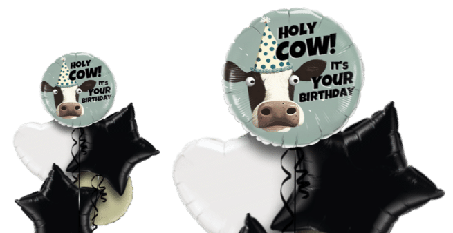 Holy Cow Birthday Balloon