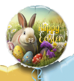 Easter Bunny and Eggs Balloon