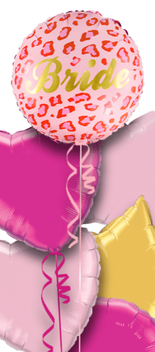 Pink Leopard Print Bride Balloon