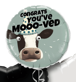 You've Mooo-ved Balloon