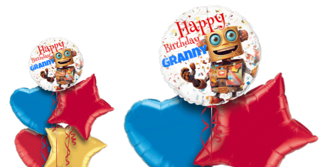 Birthday Robot Balloon