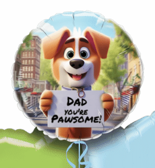 Dad You're Pawsome Balloon