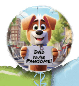 Dad You're Pawsome Balloon