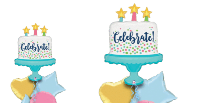 Celebrate Cake and Candles Balloon
