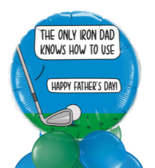 Only Iron Fathers Day Balloon