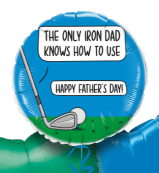 Only Iron Fathers Day Balloon