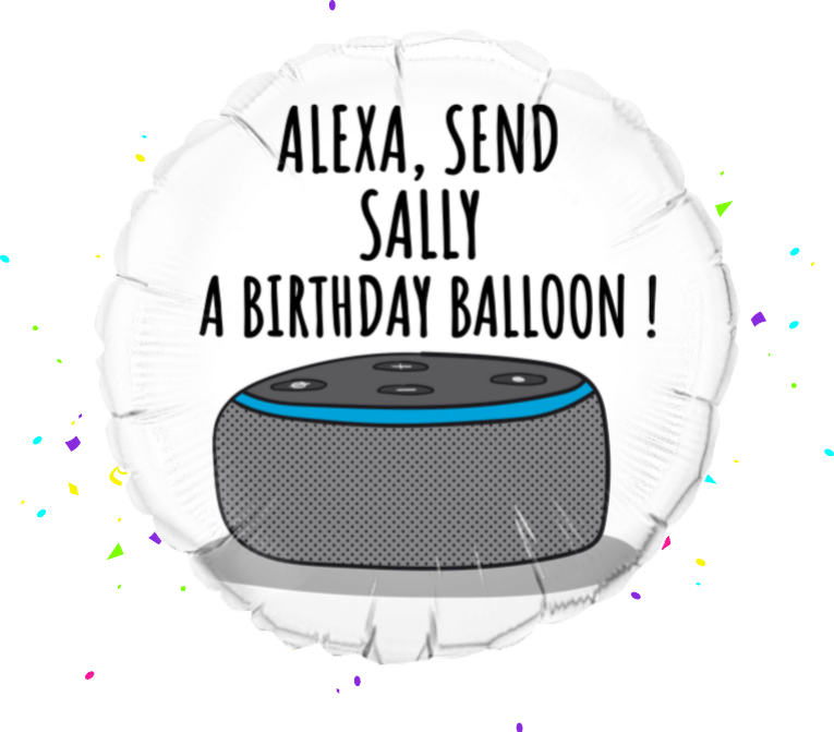 Alexa Send a Birthday Balloon balloon 