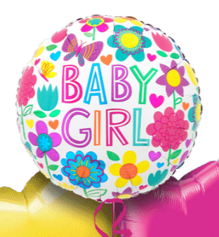 Baby Girl Bright Balloon