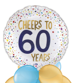 Cheers To 60 Years Balloon
