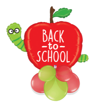 Back to School Apple Caterpillar Balloon