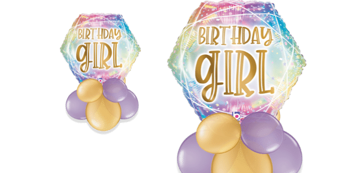 Birthday Girl Opal  Balloon