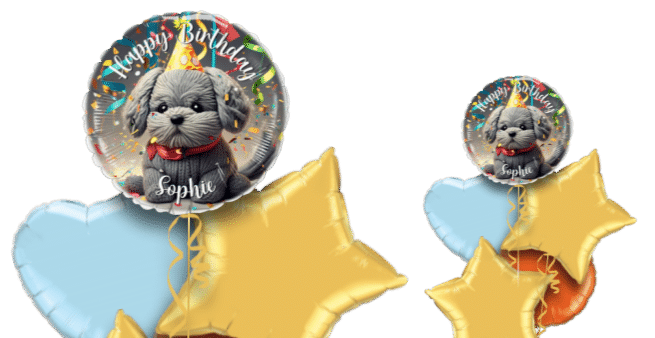 Cute Birthday Puppy Balloon