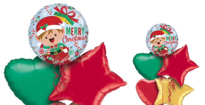 Merry Christmas Elf Balloon