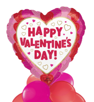 Valentines Happy Hearts Balloon
