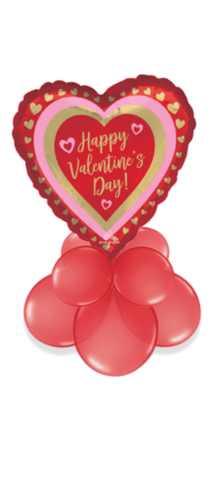 Valentine's Golden Hearts Balloon
