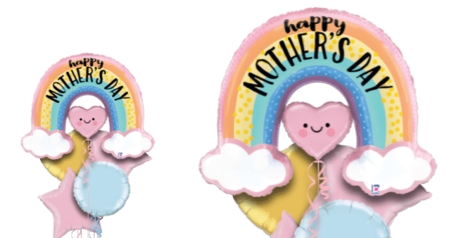Mother's Day Rainbow Heart Balloon