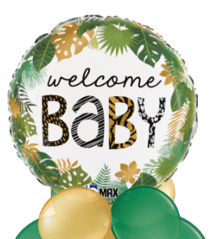 Welcome Baby Jungle Balloon