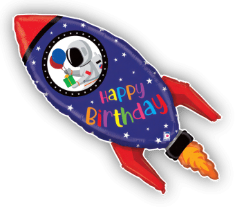 Birthday Space Rocket