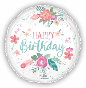 Watercolour Floral Birthday