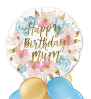 Birthday Mum Flowers Balloon