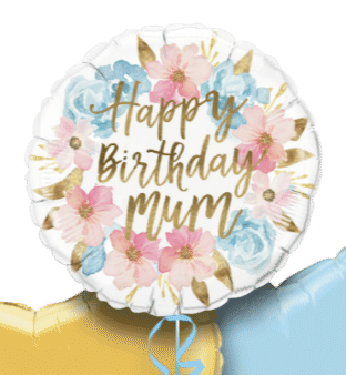 Birthday Mum Flowers Balloon