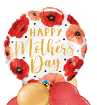 Mothers Day Poppies Balloon