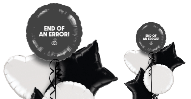 End of an Error Divorce Balloon