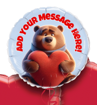 Big Hug Valentine's Bear Balloon