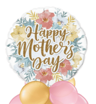 Mother's Day Gold Script Balloon