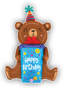 Birthday Bear with Present