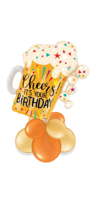 Cheers It's Your Birthday Beer Balloon