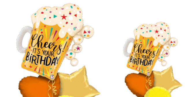 Cheers It's Your Birthday Beer Balloon