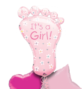 Its a Girl Baby Foot Balloon