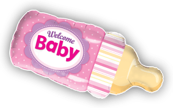 Welcome Baby Girl Bottle