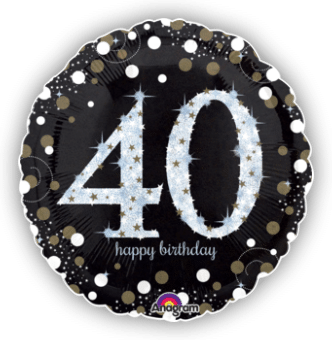 Glimmer Confetti 40th Birthday
