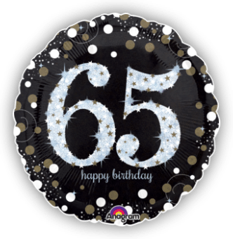 Glimmer Confetti 65th Birthday