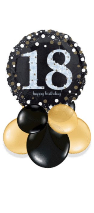 Glimmer Confetti 18th Birthday Balloon