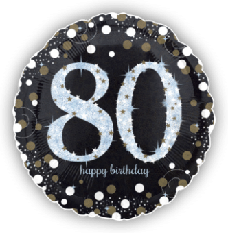 Glimmer Confetti 80th Birthday
