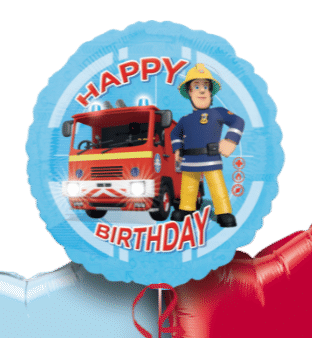 Happy Birthday Fire Man Sam Balloon