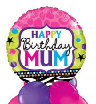 Birthday Mum Bright Balloon
